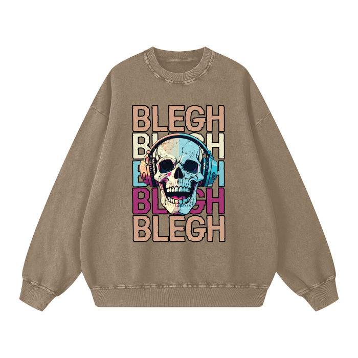 BLEGH SKULL SWEATSHIRT