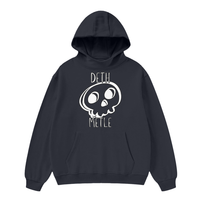 DETH METLE HIGH NECK HOODIE