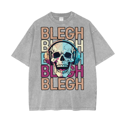 blegh,skull,t-shirt