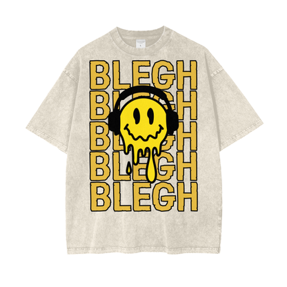 BLEGH SMILEY FACE T-SHIRT