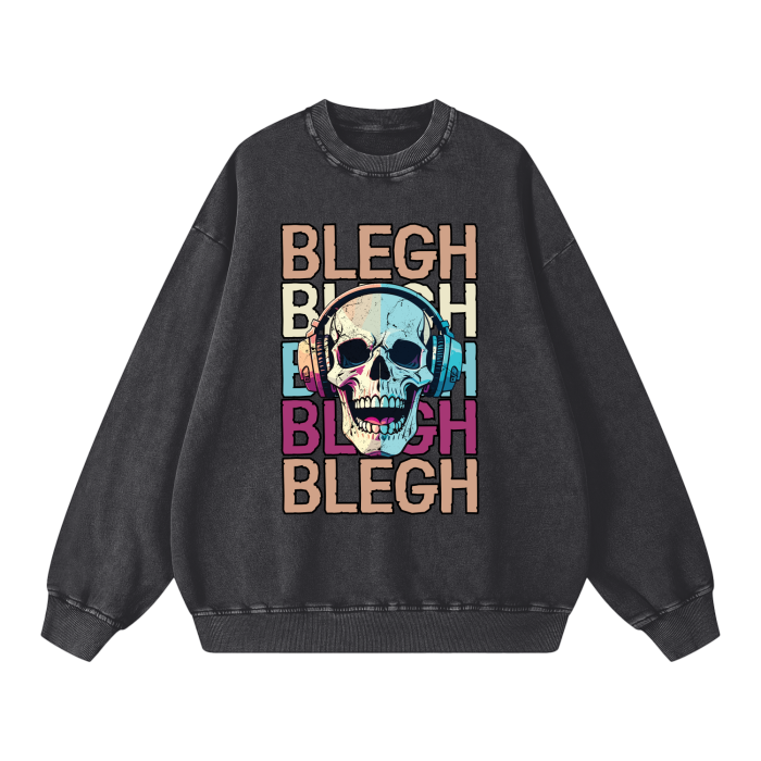 BLEGH SKULL SWEATSHIRT