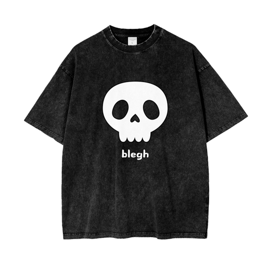 blegh ,skull,minimalist,t-shirt,tee