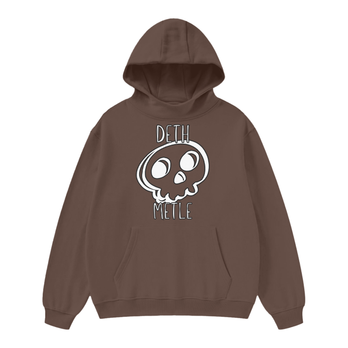 DETH METLE HIGH NECK HOODIE