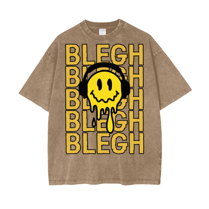 BLEGH SMILEY FACE T-SHIRT