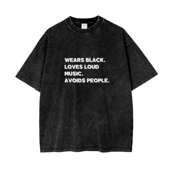 tee,loves loud music,wears black,bestseller