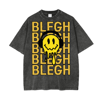 BLEGH SMILEY FACE T-SHIRT