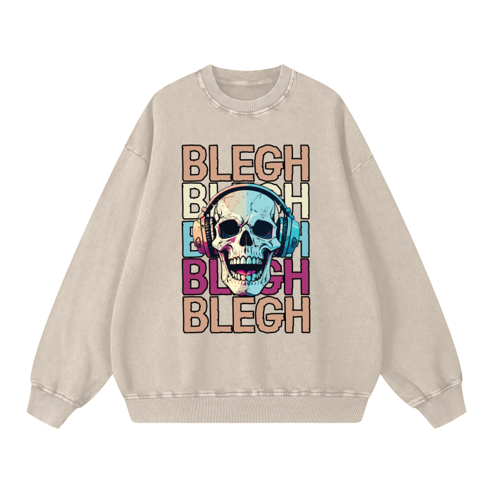 BLEGH SKULL SWEATSHIRT