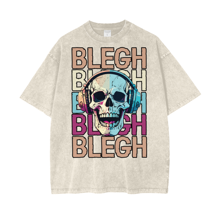 blegh,skull,t-shirt