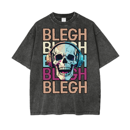 blegh,skull,t-shirt