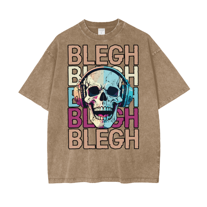 blegh,skull,t-shirt