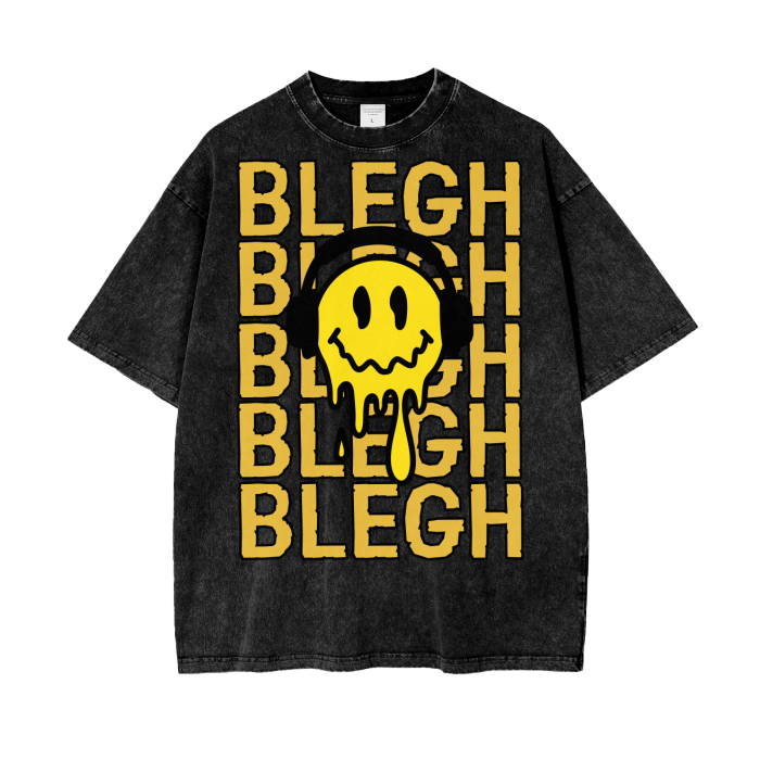 BLEGH SMILEY FACE T-SHIRT