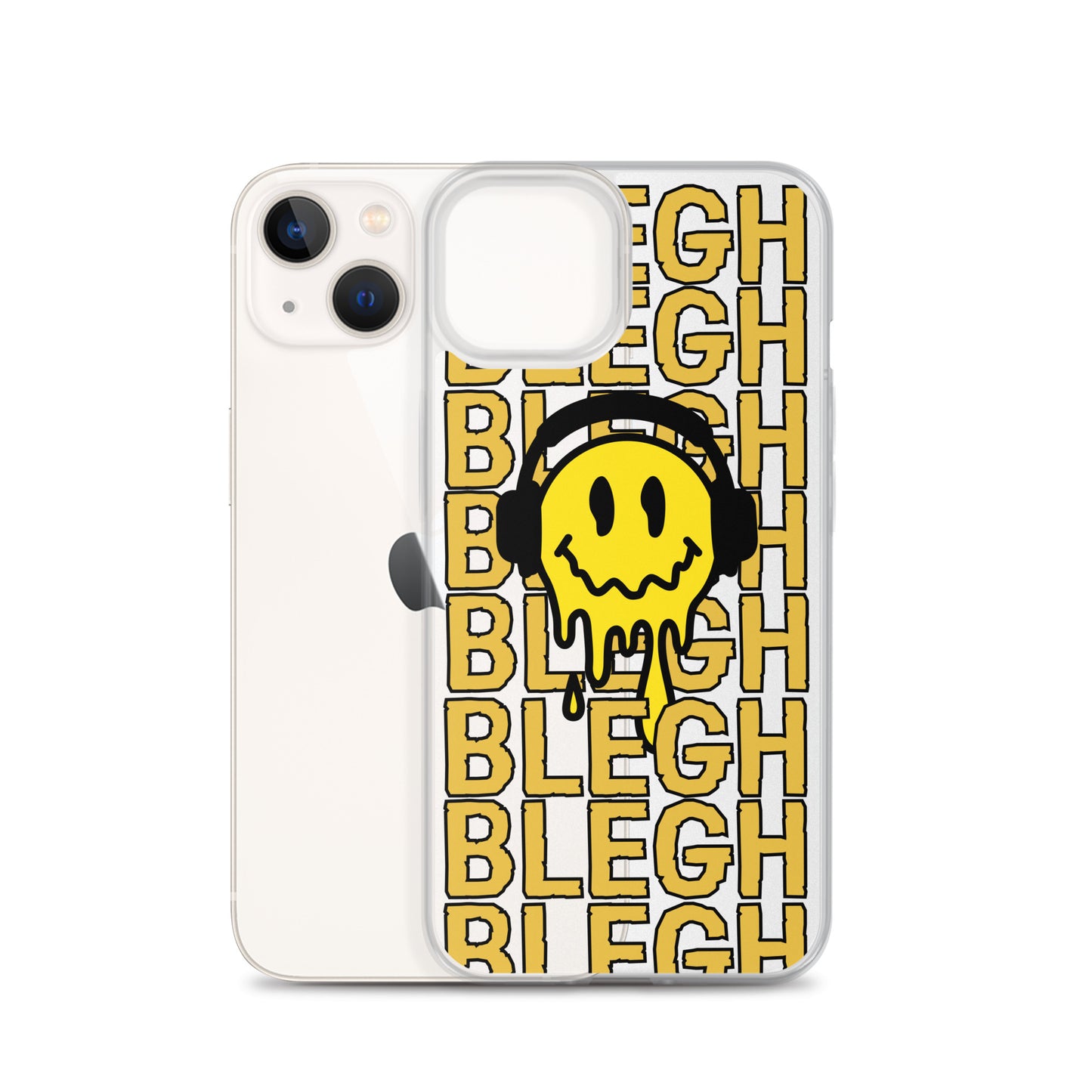 Melting Face Clear Case for iPhone®