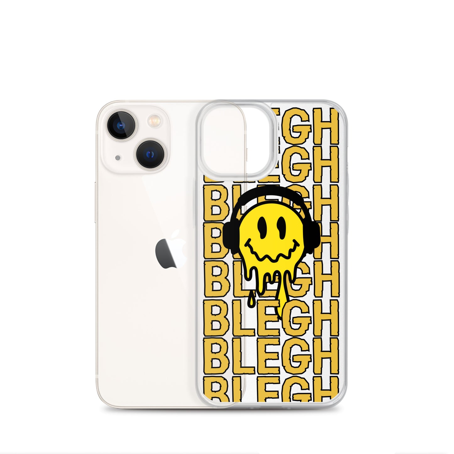 Melting Face Clear Case for iPhone®