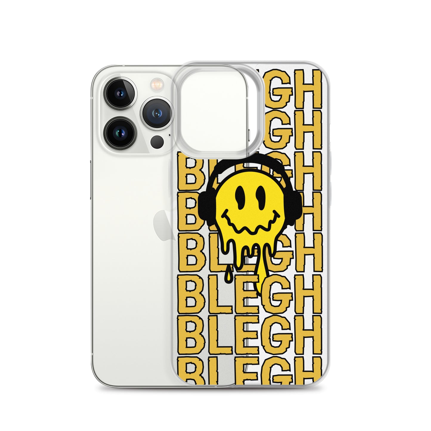 Melting Face Clear Case for iPhone®