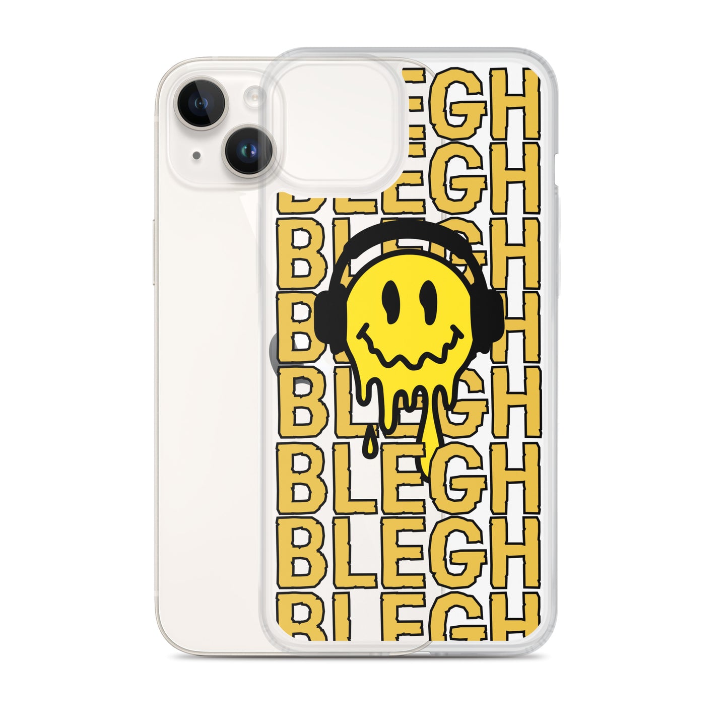 Melting Face Clear Case for iPhone®