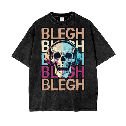 blegh,skull,t-shirt