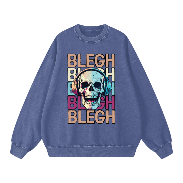 BLEGH SKULL SWEATSHIRT